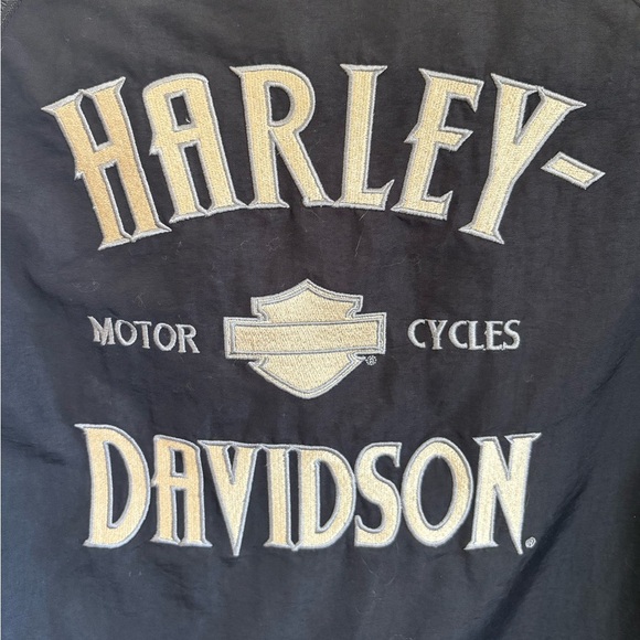 Harley-Davidson® BAD MOON Convertible Nylon Lined Jacket to Vest Mens Size Med - Picture 7 of 12